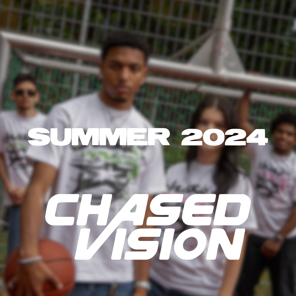 Chasedvision Summer 2024 Collection including Streetwear Jorts and two Tshirts.