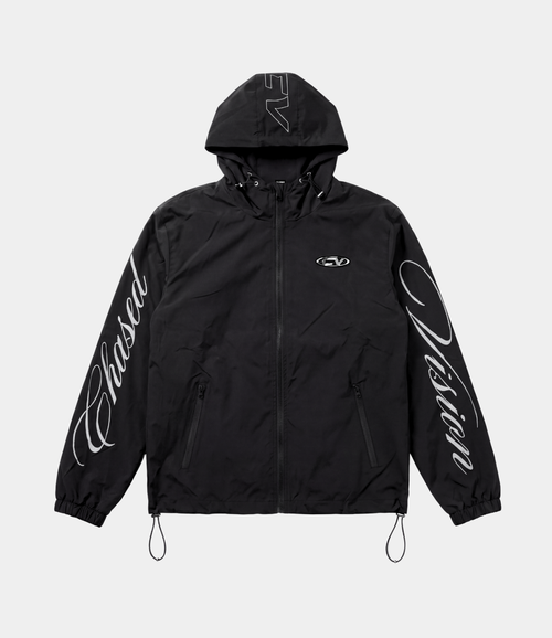 Black 3in1 windbreaker with inside fleece fully waterproof and windproof by chasedvision