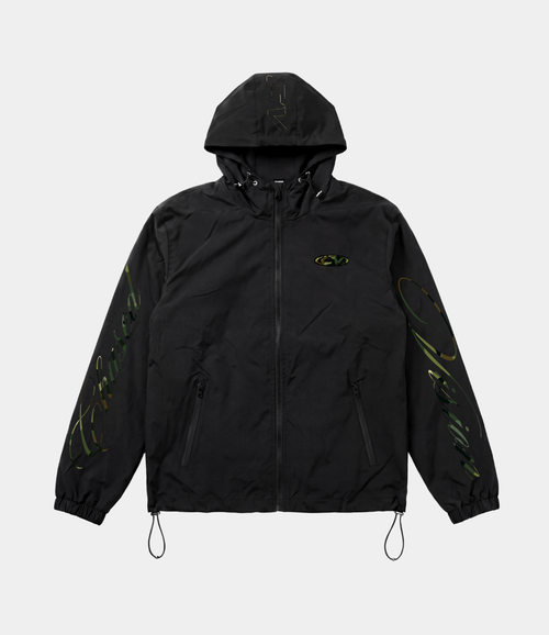 Black camo 3in1 windbreaker with inside fleece fully waterproof and windproof by chasedvision