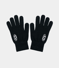 a black pair of gloves with a chasedvision design, perfect for cold weather or to complete an outfit.