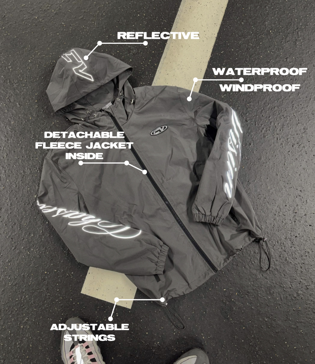 GREY 3IN1 WINDBREAKER