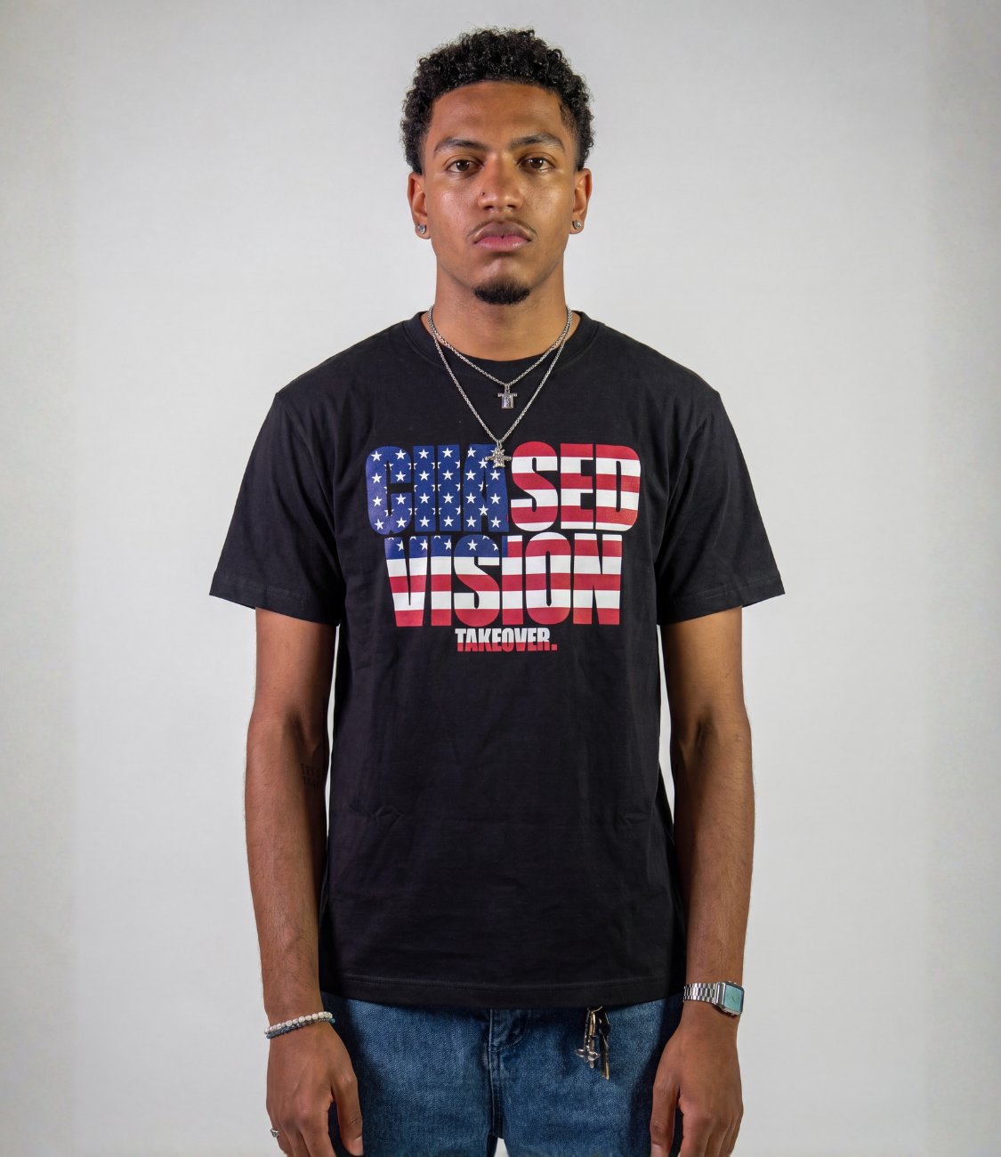 USA TEE BLACK