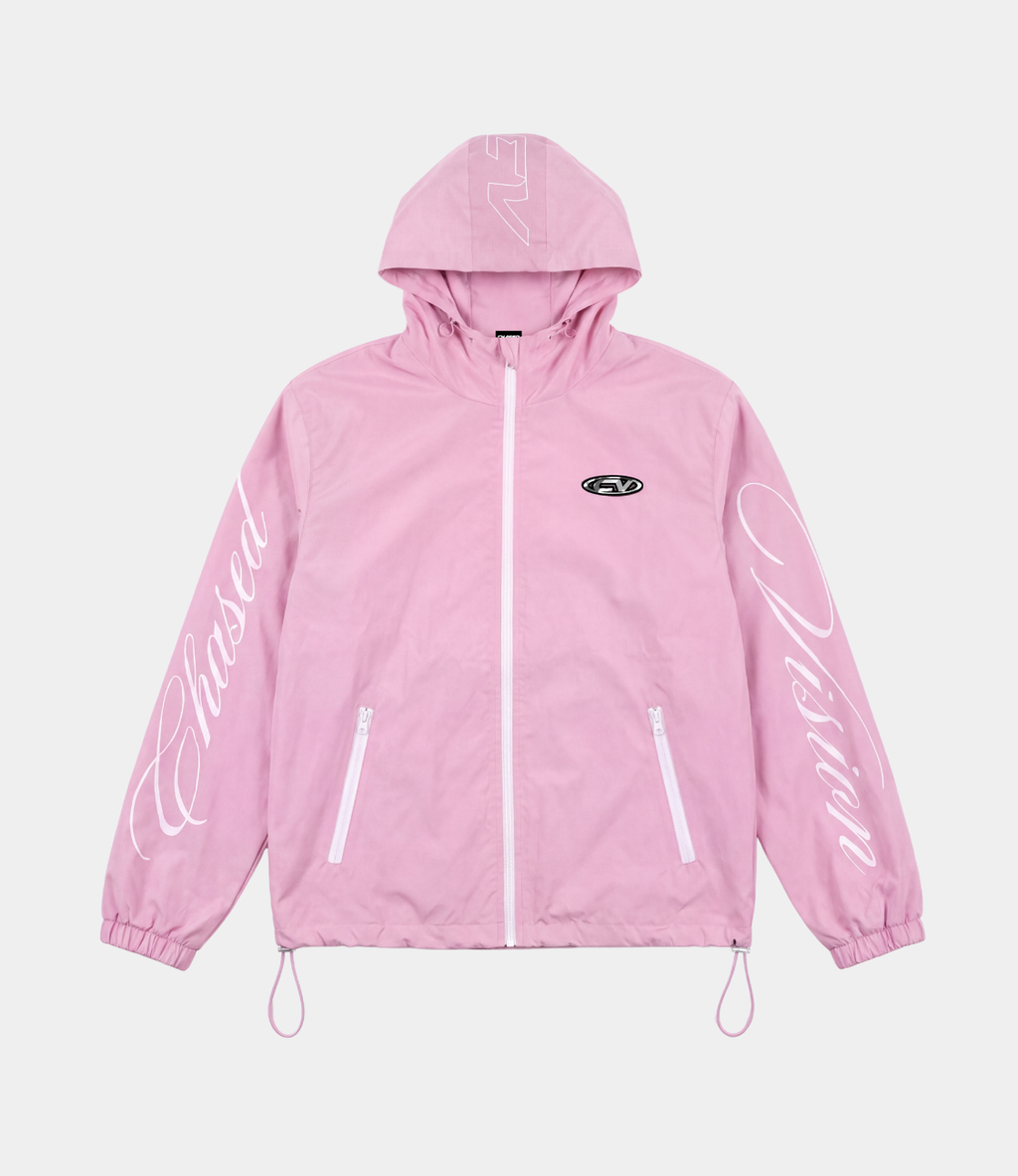 Pink 3in1 windbreaker with inside fleece fully waterproof and windproof by chasedvision