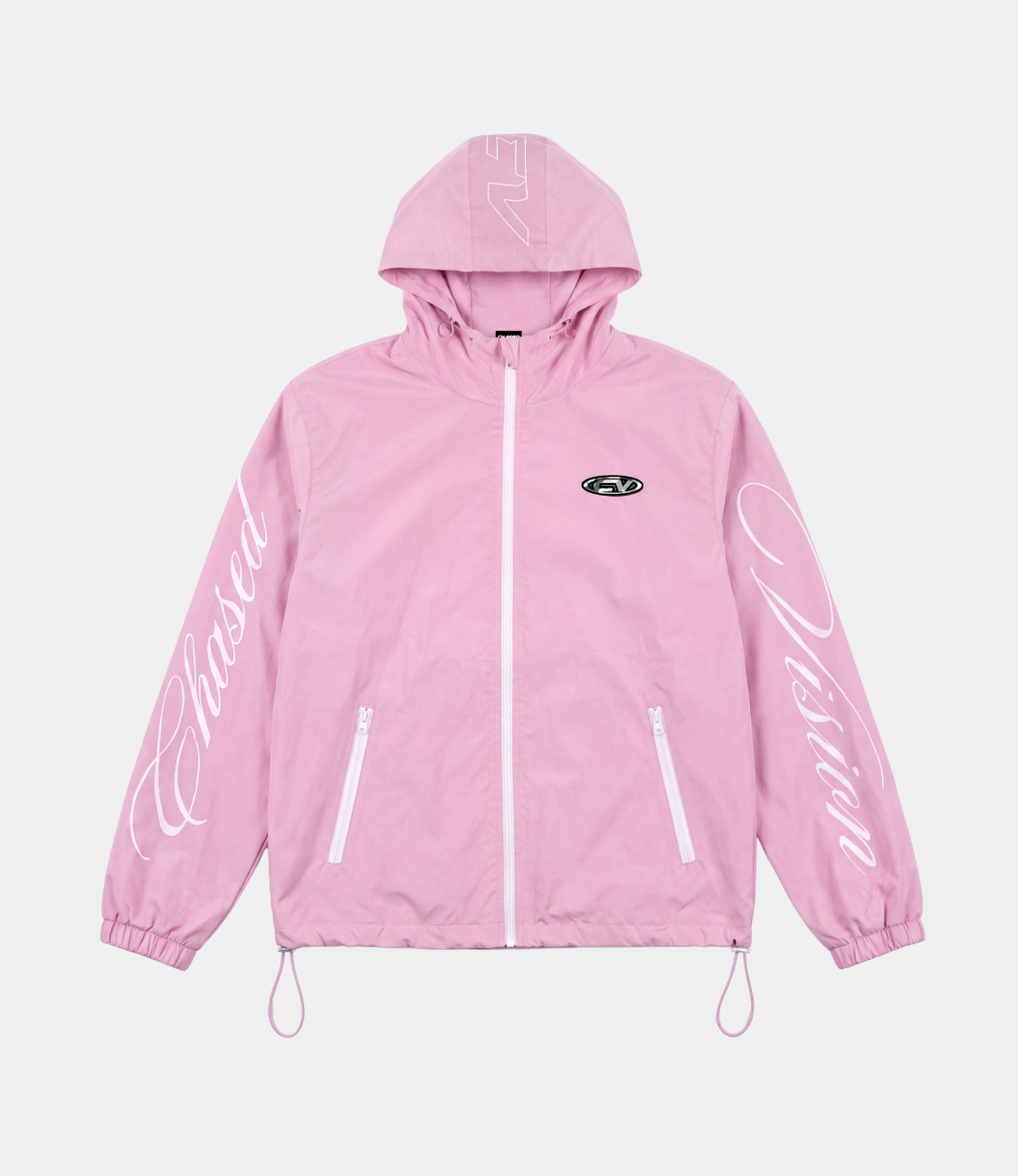 Pink 3in1 windbreaker with inside fleece fully waterproof and windproof by chasedvision