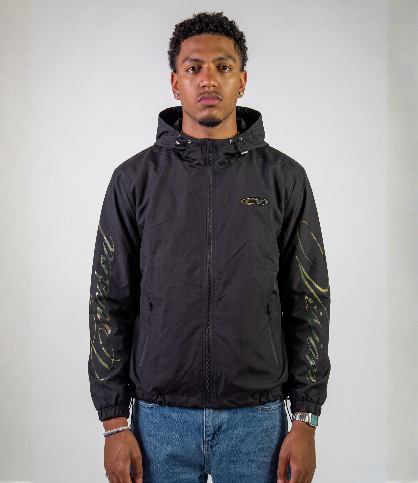 BLACK CAMO 3IN1 WINDBREAKER